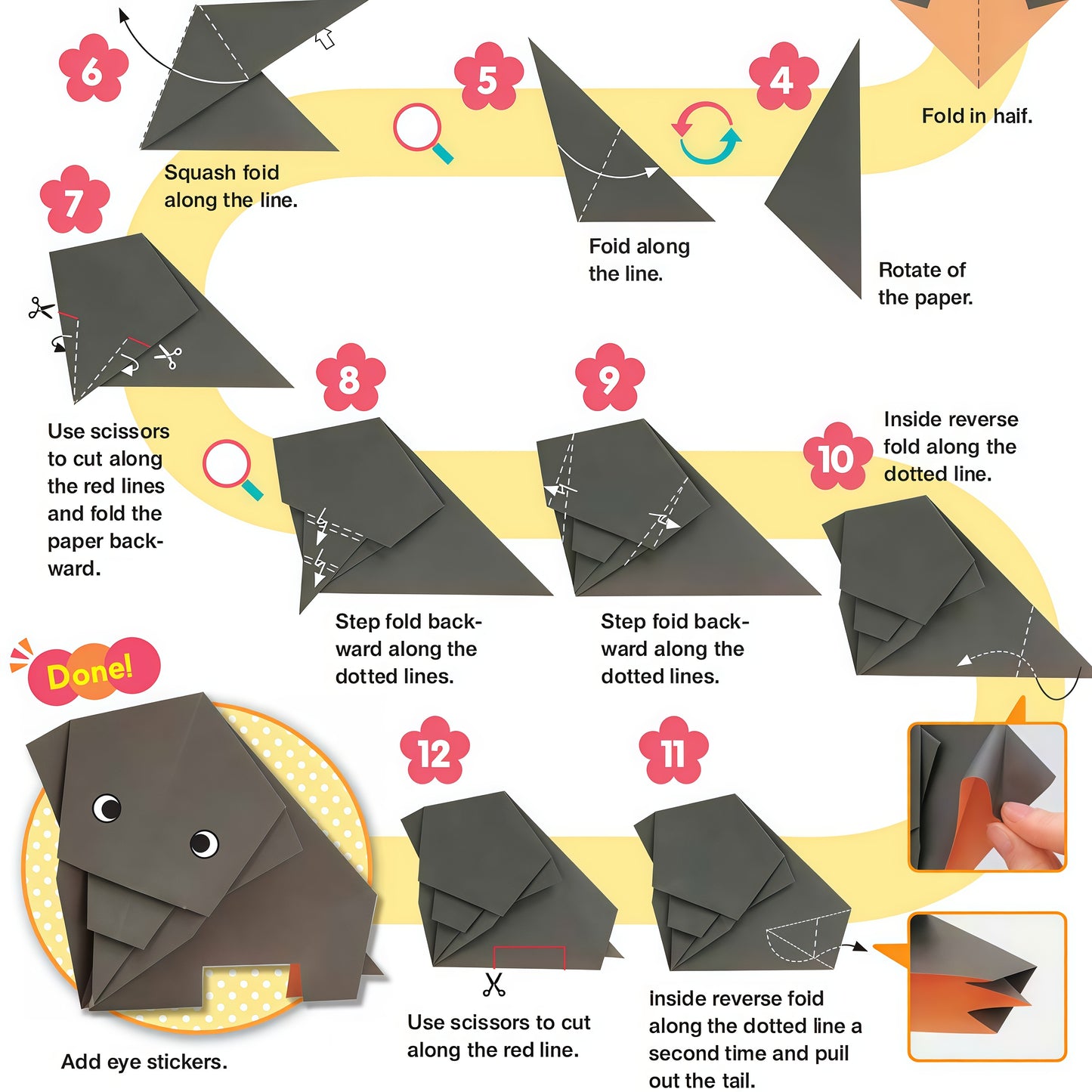 Animal Origami for Kids: 20+ Easy Step-by-Step Paper Folding Tutorials | Printable PDF