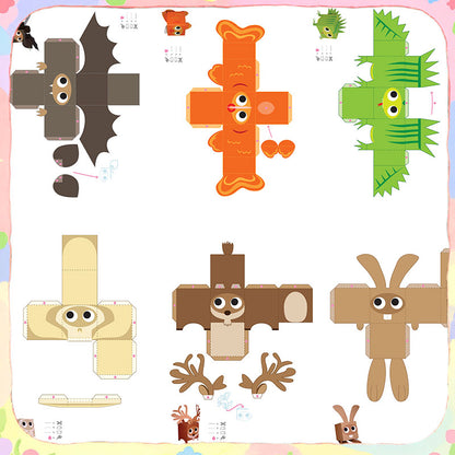 printable-3d-animal-paper-model-templates-preview
